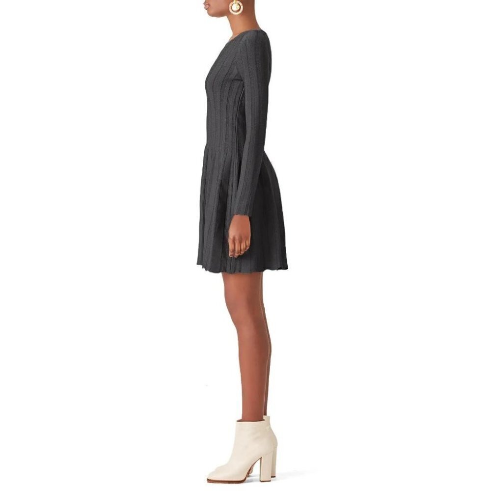 Elizabeth & James Gray Granite Flare Dress $395 - Picture 5 of 10